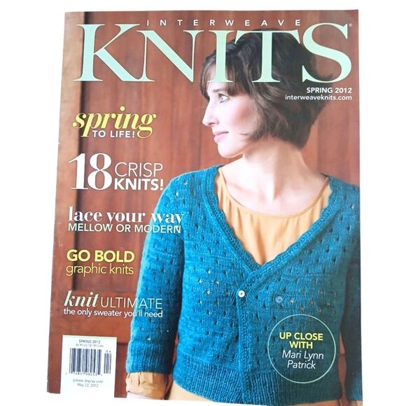 Magazine INTERWEAVE KNITS Spring 2012 Guide 18 Crisp Sweater Guides Patterns - Picture 1 of 7